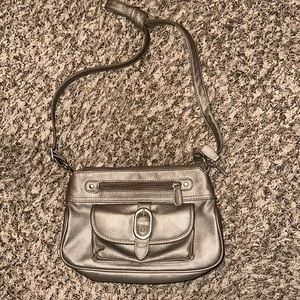 Grey Leather Purse